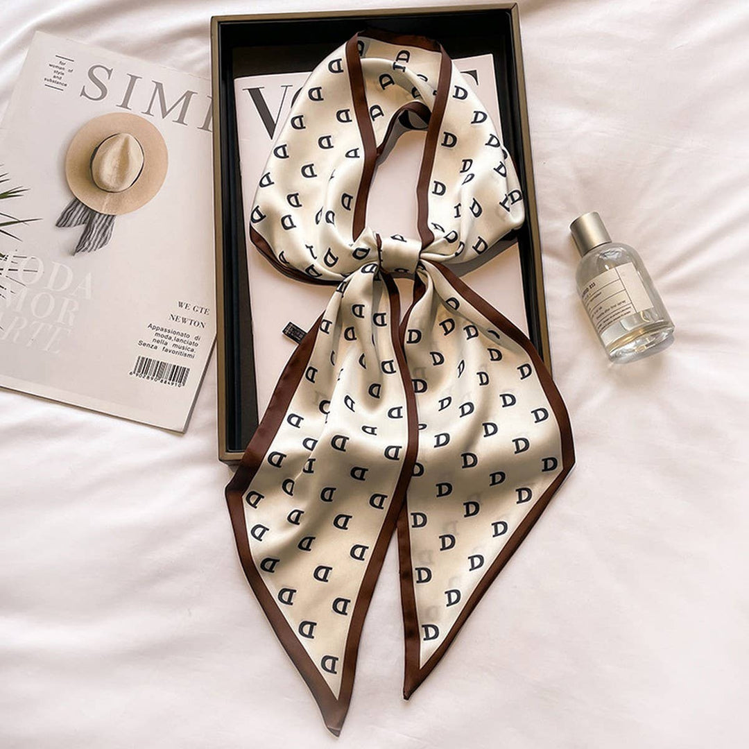 ACCITY - Women’s Long Silk Scarf – Stylish Neck Accessory_CWASC03144