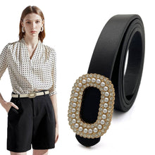 Load image into Gallery viewer, RHINESTONE PEARL BELT