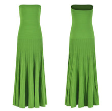 Load image into Gallery viewer, Pleated Strapless Dress