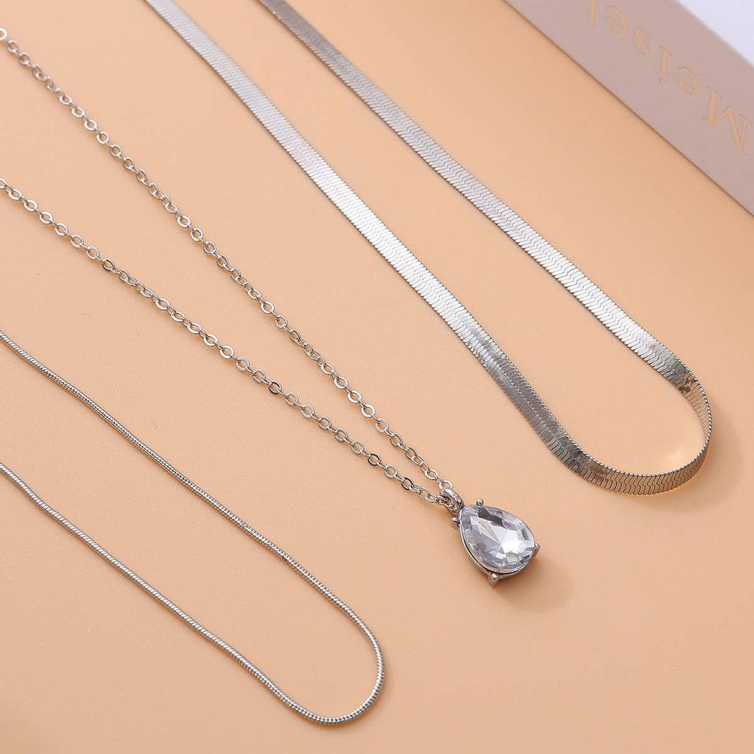 ACCITY - COOL STYLE STACKED TEMPERAMENT SIMPLE NECKLACE_CWAJE2001