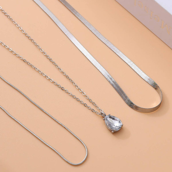 ACCITY - COOL STYLE STACKED TEMPERAMENT SIMPLE NECKLACE_CWAJE2001