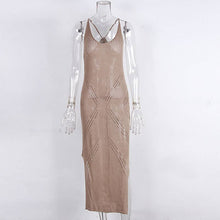 Load image into Gallery viewer, Resort Knit Beach Dress in Khaki