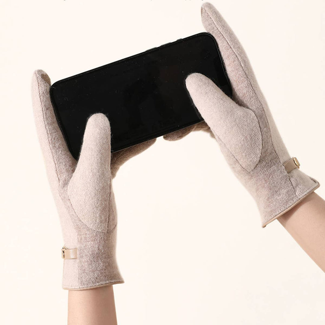 ACCITY - Cute Wool Touchscreen Gloves – Winter for Women_CWAG0048