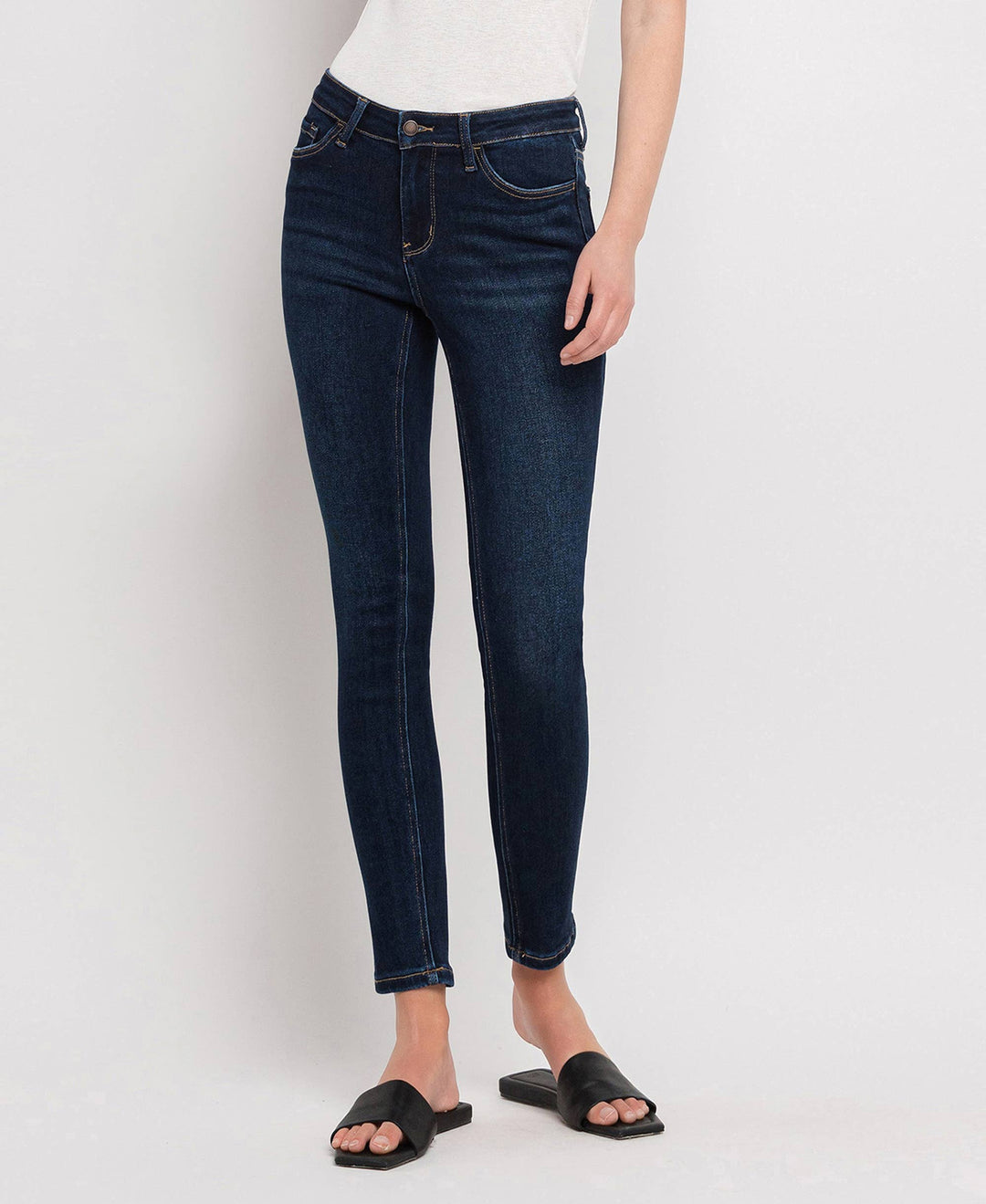 Mid Rise Skinny Denim