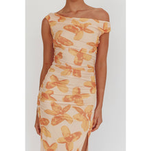 Load image into Gallery viewer, OFF SHOULDER MESH MAXI DRESS