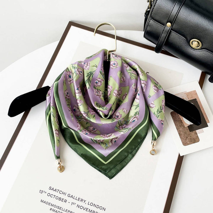 ACCITY - Magnetic Print Triangle Scarf for  Spring Style_CWASC02917