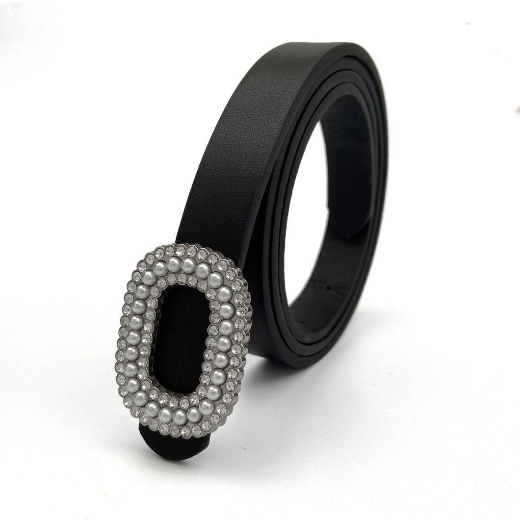 RHINESTONE PEARL BELT