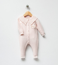 Load image into Gallery viewer, Nipperland - Knit Newborn Girl Coming Home Outfit: Organic Cotton Layette