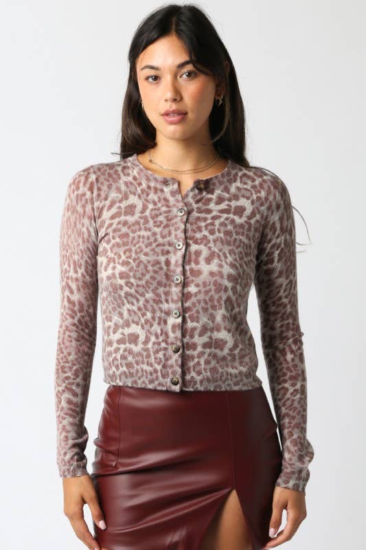 Dania Leopard Knit Top