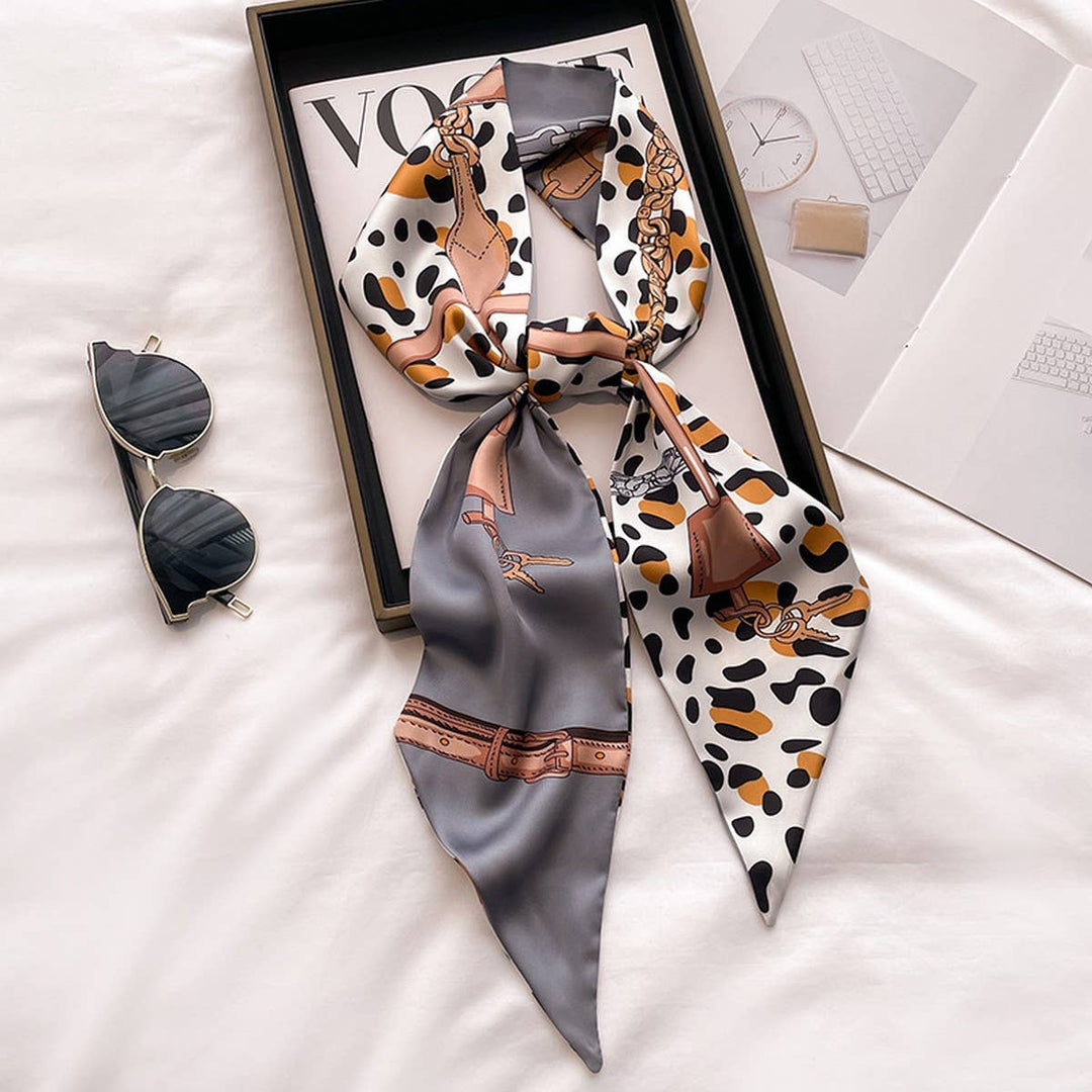 ACCITY - Women’s Long Silk Scarf – Stylish Neck Accessory_CWASC03144