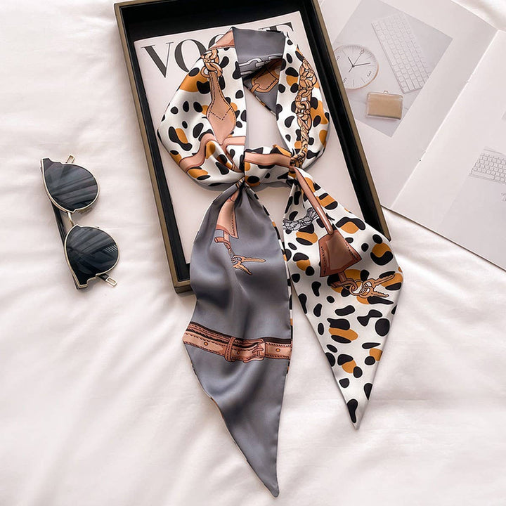 ACCITY - Women’s Long Silk Scarf – Stylish Neck Accessory_CWASC03144