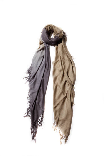 Cashmere Blended Faded Scarves