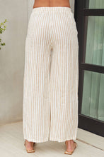 Load image into Gallery viewer, Linen Camel Stripe Pant