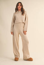 Load image into Gallery viewer, Melange Sweater Top &amp; Jogger Set