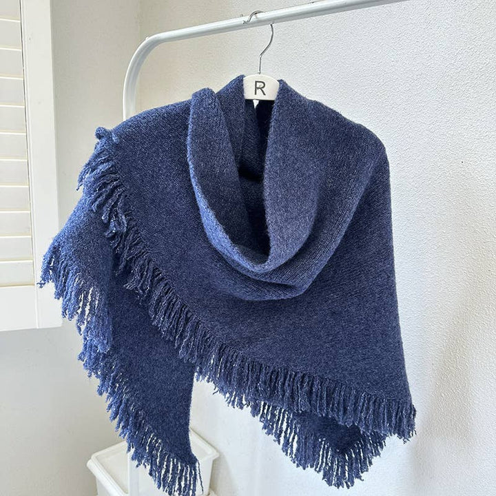 ACCITY - Knit Triangle Shawl Wrap