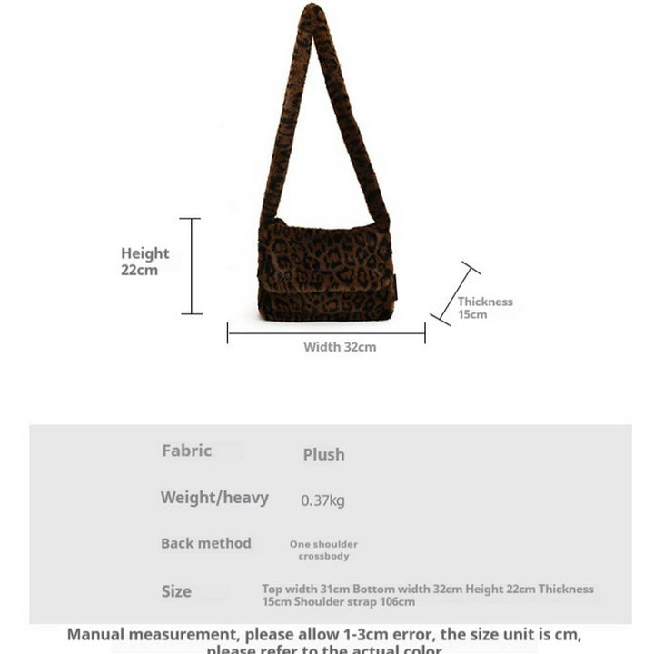 ACCITY - Leopard Faux Fur Tote Bag Women Shoulder Bag_CUAB00550