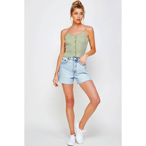 Ruffled Crop Cami Tank *multiple colors*