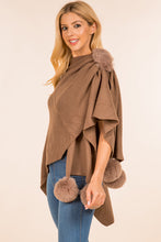 Load image into Gallery viewer, Shawl w/ Poms *Multiple Colors Available*
