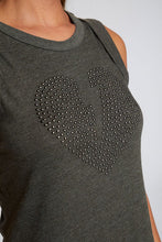 Load image into Gallery viewer, Studded Heart Tee Dress