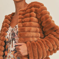 Load image into Gallery viewer, Karina Vegan Fur Jacket