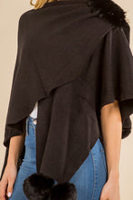 Load image into Gallery viewer, Shawl w/ Poms *Multiple Colors Available*