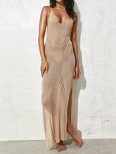 Load image into Gallery viewer, Resort Knit Beach Dress in Khaki