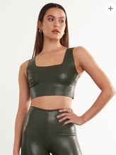 Load image into Gallery viewer, Faux Leather Crop Top * multiple colors*