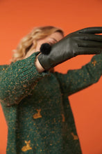 Load image into Gallery viewer, Leather Gloves with Mink Pom *multiple colors*