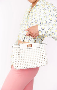 Eco Leather Woven Handbag *Multiple Colors Available*