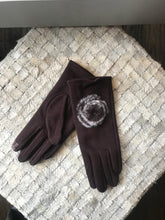 Load image into Gallery viewer, Woven Glove w/ Fur Pom by Sophia *Multiple Colors Available*