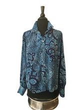 Load image into Gallery viewer, Paisley Shirred Blouse