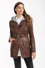 Load image into Gallery viewer, Myrka Leather Trench