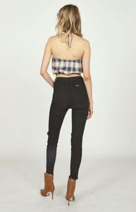 Plaid Flannel Halter Bandeau Top