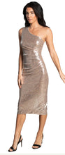 Load image into Gallery viewer, Stretch Sequin One Shoulder Dress
