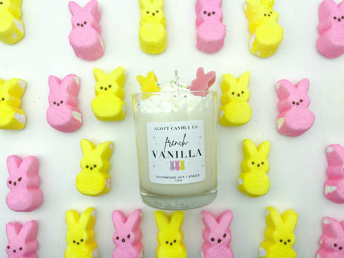 French Vanilla Bunny Candle