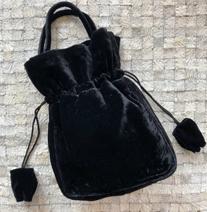 Velvet Mini Bucket Bag